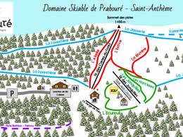 Trail map Prabouré – Saint-Anthème