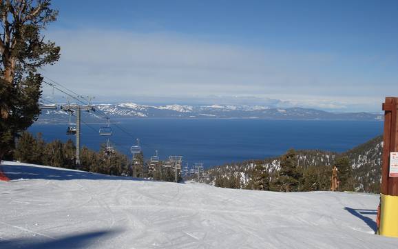 Skiing in Heavenly Village