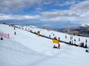Practice slope with conveyor belts
