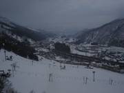 Practice slopes in the valley