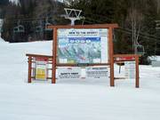Information board at the valley station