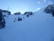 The black World Cup downhill run