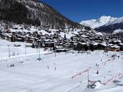 Practice area in the valley section of Saas-Fee