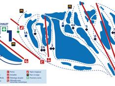 Trail map Mont Fortin