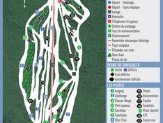 Trail map Mont Béchervaise