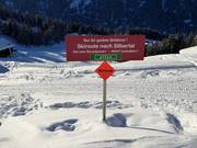 Information about the ski route to Silbertal