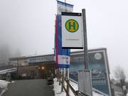 Ski bus stop directly at the Glungezer valley station