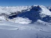 Powder tracks at Corvatsch