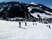 Practice area at the Turm 6er lift in Saalbach