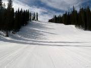 Groomed slope in Vail