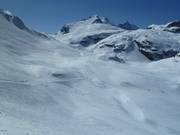 Slopes of the Grande Motte Glacier in Tignes
