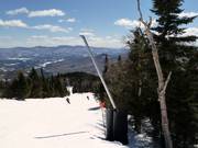 Snowmaking with lances on the slopes