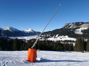 Snowmaking at the Schachen lifts
