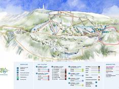 Trail map Mont Serein/Mont Ventoux Nord