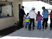 Staff looks after children