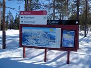 Slope signage with slope map in Stöten