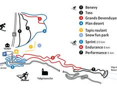 Trail map Valgrisenche