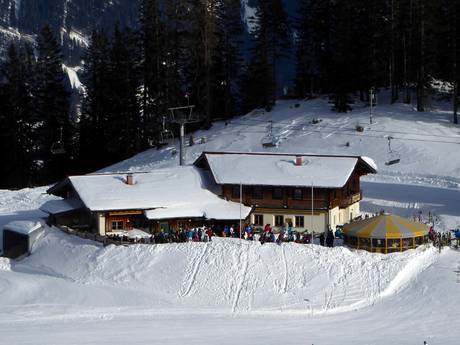 Huts, mountain restaurants  Tiroler Zugspitz Arena – Mountain restaurants, huts Lermoos – Grubigstein