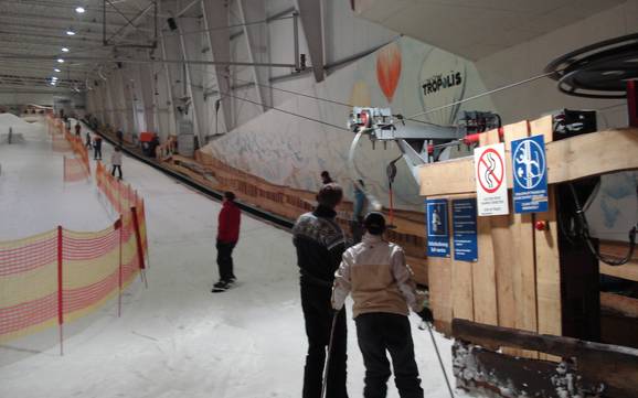 Ski lifts Lausitzer Seenland – Ski lifts SnowTropolis – Senftenberg