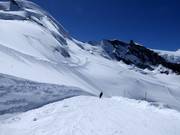 Connecting slope from Mittelallalin to the glacier slopes