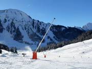 Snowmaking with lances at Thaneller