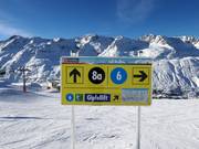 Signage on the slopes