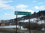 On the street, you can still find the old name of the Hajla ski resort.