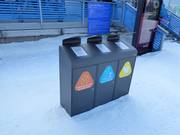 Waste separation in the Levi ski resort