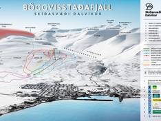 Trail map Dalvík