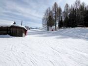 Practice slope with platter lift at Buffaure