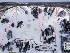Trail map Mont Ripley