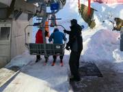 Dedicated staff at the chairlift