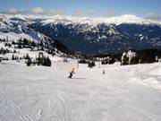 Wide slopes at Whistler Mountain