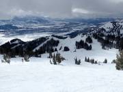 View over the Jackson Hole ski area