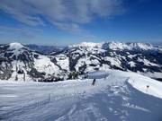 View from Westendorf to Brixen im Thale and the Wilder Kaiser