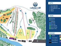 Trail map Rabbit Hill Snow Resort