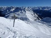 Deep powder slopes at the Hochalpila