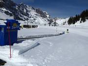 Conveyor belt at the Trübsee station