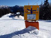 Orientation board on Roßkopfabfahrt