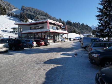 Salzburg Slate Alps: access to ski resorts and parking at ski resorts – Access, Parking Monte Popolo – Eben im Pongau