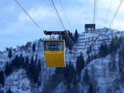 Monte Zoncolan (Ravascletto-Zoncolan) - 100pers. Funifor - wind stable ropeway with wide rope gauge
