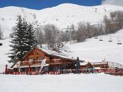 Large sun terrace: Restaurant at the La Chal valley station