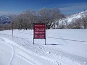 Some areas are off-limits for skiing