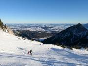Jochalpe slope with a view of the Allgäu