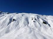 Endless powder slopes below the Schwarzköpfle