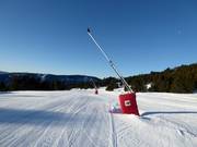 Snow lance in the Les Angles ski resort