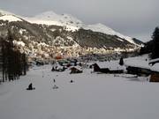 Easy slope at the Carjöl double chairlift