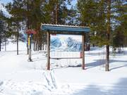 Slope map in the Tandådalen/Hundfjället ski area