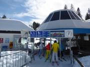 Boarding area at the chairlifts