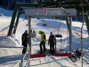 Assistance when boarding the chairlift